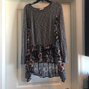 Long sleeve blouse